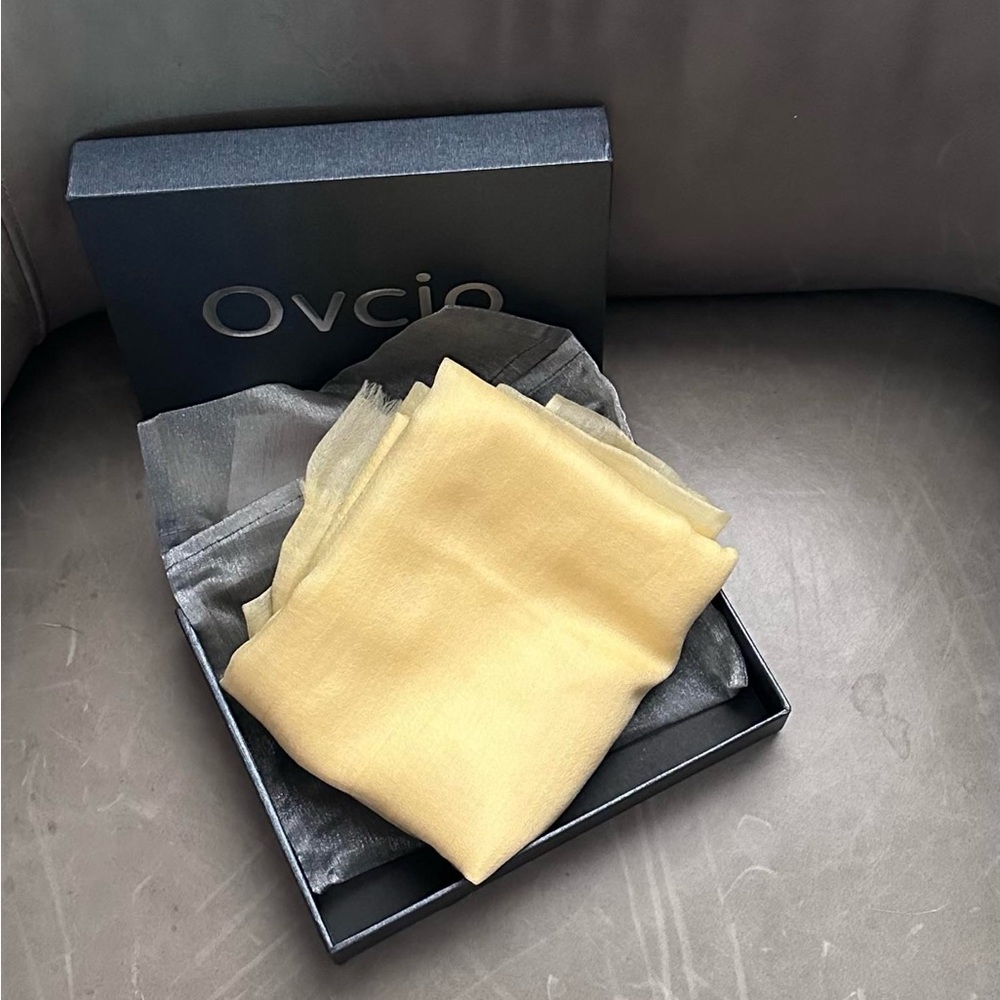 Ovcio Yellow and Gray Scarf Set